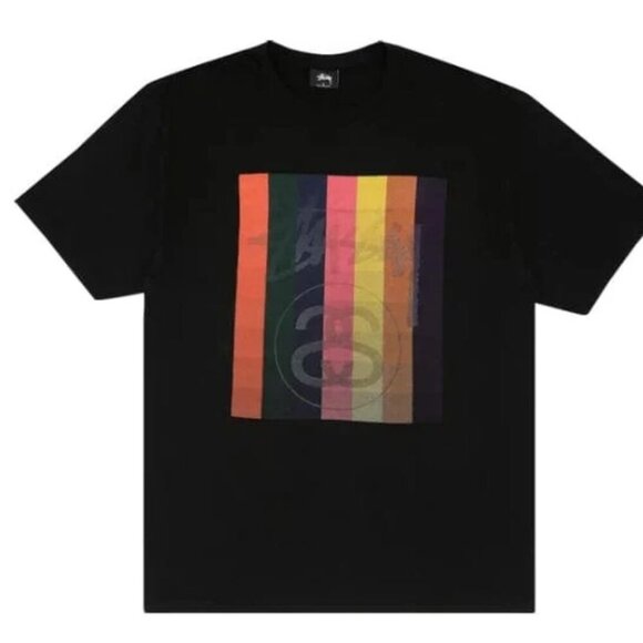 Stussy Colour Squares Tee, Black - Picture 2 of 6